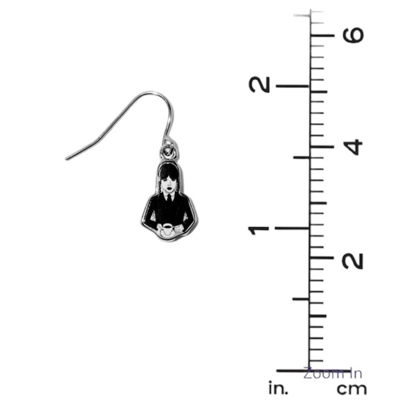 Wednesday Addams 6-Pack Silver Mixed Earrings Set - NWT - Picture 4 of 4